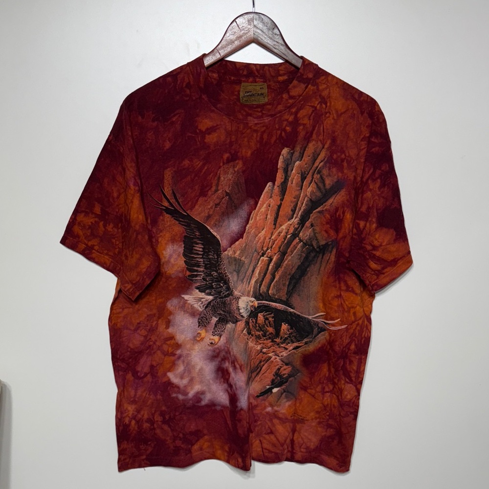 Vintage The Mountain Bald Eagle 1997 Ted Blaylock Tie Dye T Shirt
